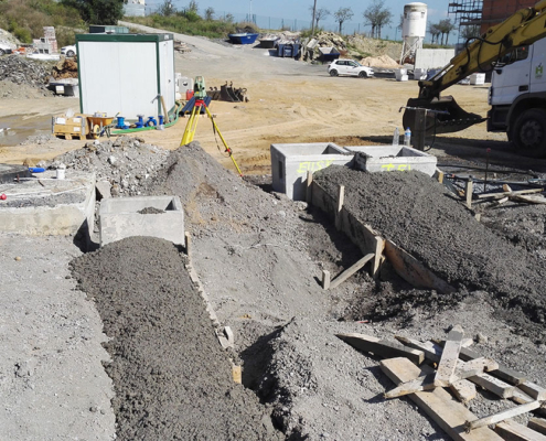 Urbanización del P.G.O.U. de Bilbao en los Barrios de Santiago, Santa Ana y Krug en Bilbao, Fases I y II